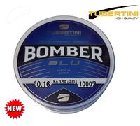 FILO TUBERTINI BOMBER BLU 0,16 MM - 1000 MT PER MULINELLO TROTA LAGO NEW PACK