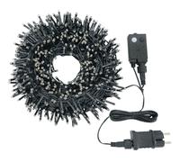 Filo Verde 1000 luci - MINILED Bianco caldo (20,5 + 4 mt) 5 Giochi di luce e mu