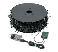 Filo Verde 2000 luci - MINILED Bianco caldo (40,5 + 4 mt) 8 Giochi di luce XMAS