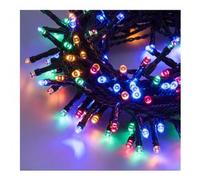 Filo Verde 500 luci - LED Multicolore (30,5 + 4 mt) 8 Giochi di luce CHRISTMAS IP44 13001