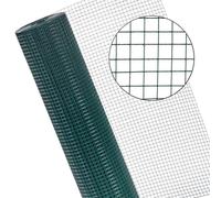 Filo Voliera 4eck 1x25 M Gabbia 16x16 Recinto Rete Metallica Recinzione Verde