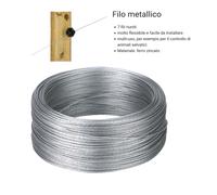 Filo zincato per recinto elettrico 200 mt x 1.5mm recinzione cinghiali selvatici