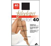 FILODORO 2 PAIA GAMBALETTO SUPER COMFORT 40 DENARI CON BORDO ANATOMICO (PLAYA, GLACE', NERO) (NERO)