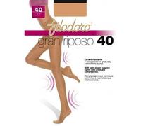 FILODORO 6 Paia Collant Donna RIPOSANTE Compressione Graduata Gran Riposo 40 den (Nero - 4/L)