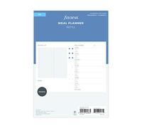 Filofax 132683 - Refill meal planner, formato A5, Bianco
