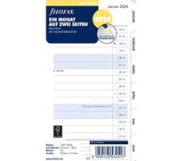 Filofax 24-68456 - Inserto per calendario 2024, 1 mese/2 pagine, colore: Bianco