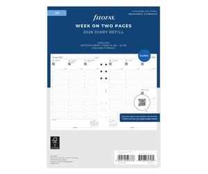 Filofax A5 Week on two pages column format English 2026 diary 26-68521