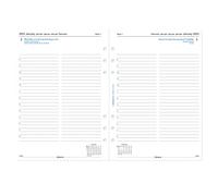Filofax Agenda 2023, formato A5, un giorno per pagina, 5 lingue, colore bianco, 23-68515