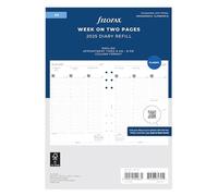 Filofax Agenda 2025 in formato A5, settimana su due pagine, formato a colonna