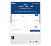 Filofax Agenda 2026, formato A5, settimana su due pagine, 5 lingue, 26-68516