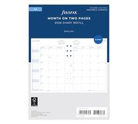 Filofax Agenda 2026 inglese 26-68510, formato A5, mese su due pagine