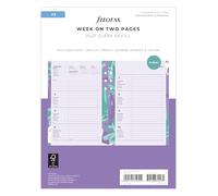 Filofax Agenda 2027, formato A5, motivo floreale, settimana su 2 pagine, 27-6351