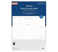 Filofax Agenda 27-68714, formato A4, settimana su due pagine, 5 lingue