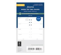 Filofax Agenda personale 26-68421R 2026 settimanale su due pagine, in carta riciclata inglese