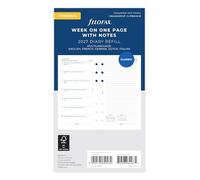 Filofax Agenda personale settimanale per pagina con note, 5 lingue, 27-68409