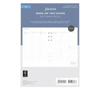 Filofax Agenda settimanale 2027 verticale con appuntamenti, formato A5, 27-68593