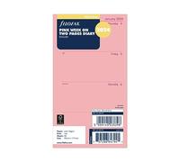 Filofax Agenda settimanale personale su due pagine in inglese 2024 - rosa