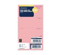 Filofax Agenda settimanale personale su due pagine in inglese 2024 - rosa - NUOV