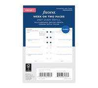 Filofax Agenda settimanale tascabile 2027 in 5 lingue 27-68227