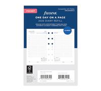 Filofax Agenda tascabile giornaliera per appuntamenti in inglese - 2025