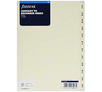 Filofax - Archivio formato A5, da gennaio a dicembre, colore: panna