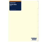 Filofax Blank A4 Index Refill 6 pk (Cream)
