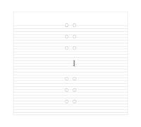 Filofax Blocco note bianco a righe (B132210)