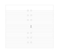 Filofax Blocco note bianco a righe (B132210) - NUOVO