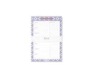 Filofax Blocco note per pianificare pasti mediterranei (con magnete)