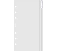 Filofax Busta personale con chiusura a zip, trasparente, 95 mm x 171 mm
