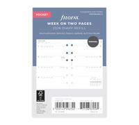 Filofax Calendario Miniimal Week to view Diary Refill Pack Pocket 2026