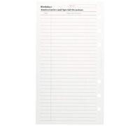 Filofax - Calendario per compleanni, anniversari e occasioni speciali