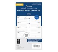 Filofax Calendario personale 1 settimana su 2 pagine verticali (tedesco)2026