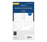 Filofax Calendario settimanale su due pagine, francese, personale, 2027