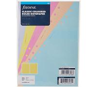Filofax - Carta da lettere classica con righe colorate, formato A5