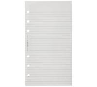 Filofax Carta per appunti personale a righe, colore: bianco