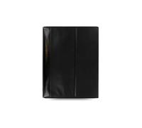FILOFAX Cartella A4 in pelle nappa con cerniera e anelli rimovibili Nera nero
