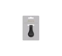 Filofax Clip magnetica in pelle nera e fumo