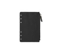 Filofax Custodia in pelle con cerniera nera