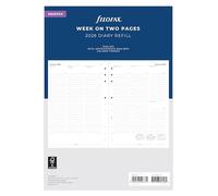 Filofax Deskfax 26-68612 - Agenda settimanale 2026 su due pagine con appuntamenti in inglese