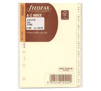 Filofax - Divisori interni per raccoglitori ad anelle, lettere A-Z indicizzate (3 lettere x foglio)