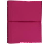 Filofax Domino Patent - Organizer formato A5, colore: Rosa acceso