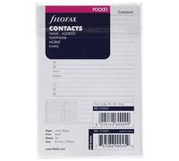 Filofax - Fogli per annotazione nome/indirizzo/numero di telefono (descrizione in inglese)