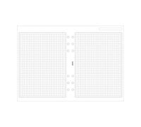 Filofax - Fogli per appunti A5, a quadretti, colore: bianco