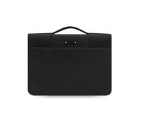 FILOFAX Folio in microfibra con cerniera e maniglia nero