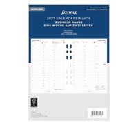 Filofax Inserto per calendario A5 Multi, 1 settimana su 2 pagine, in tedesco 2027