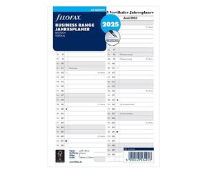 FILOFAX Inserto per calendario, formato A5, verticale, 2025