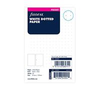 Filofax L132561 Foglio Di Note A Punti Formato Pocket, Bianca