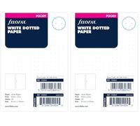 Filofax L132561 Foglio Di Note A Punti Formato Pocket, Bianca (Confezione da 2)