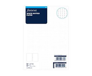 Filofax L132620 Foglio Di Note A Punti Formato A5, Bianco